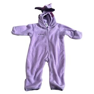 Columbia Fleece Jester Bunting Purple Infant Size 12 Months